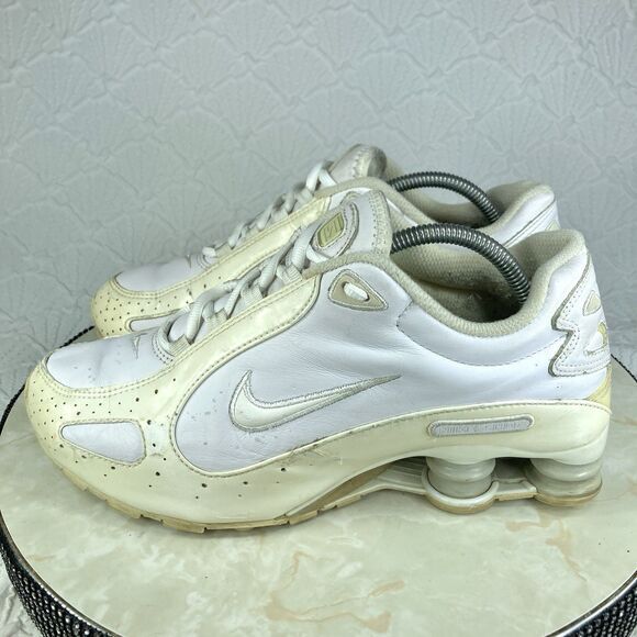 Nike Shox Sneakers Mens 9 White 2007 Monster Running Athletic Workout Gym Shoes - Picture 6 of 15